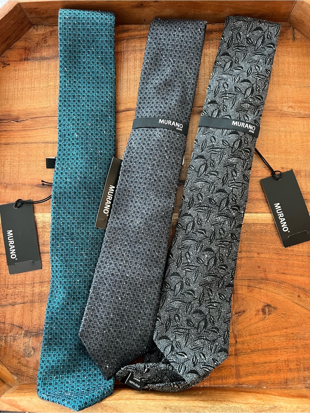 Murano silk tie lot NWT
